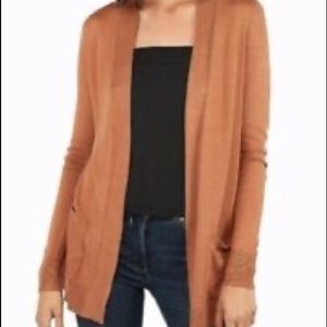 Express draped soft cardigan